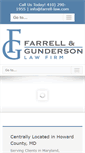 Mobile Screenshot of farrellgundersonlaw.com